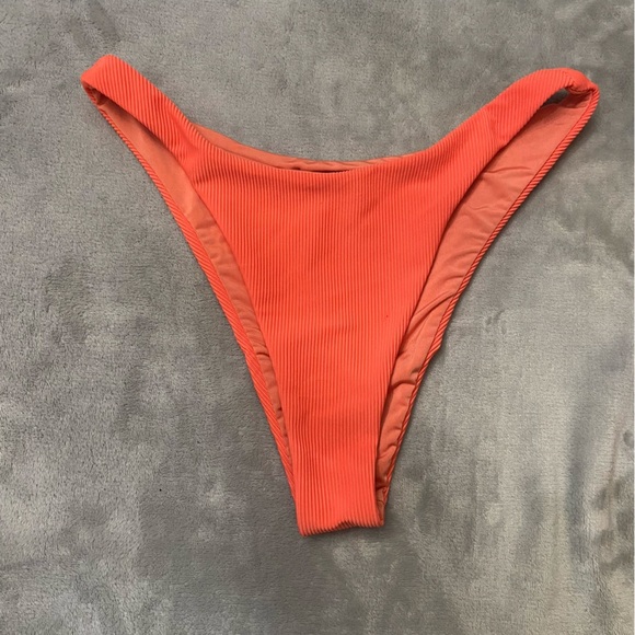 New! Beach Riot Island Bikini Bottom Orange nwot 10013 - Picture 2 of 9
